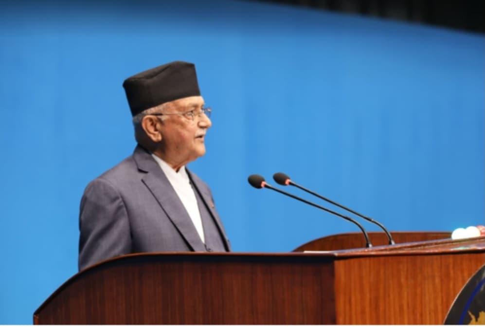 काङ्ग्रेसको खम्बा बने एमाले अध्यक्ष ओली, आधिकारिक देउवा भन्दै गरे समर्थन